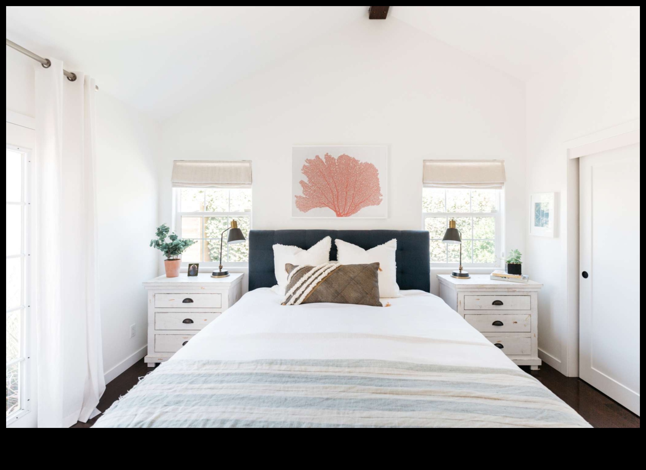 Kā izveidot piekrastes iedvesmotu guļamistabu