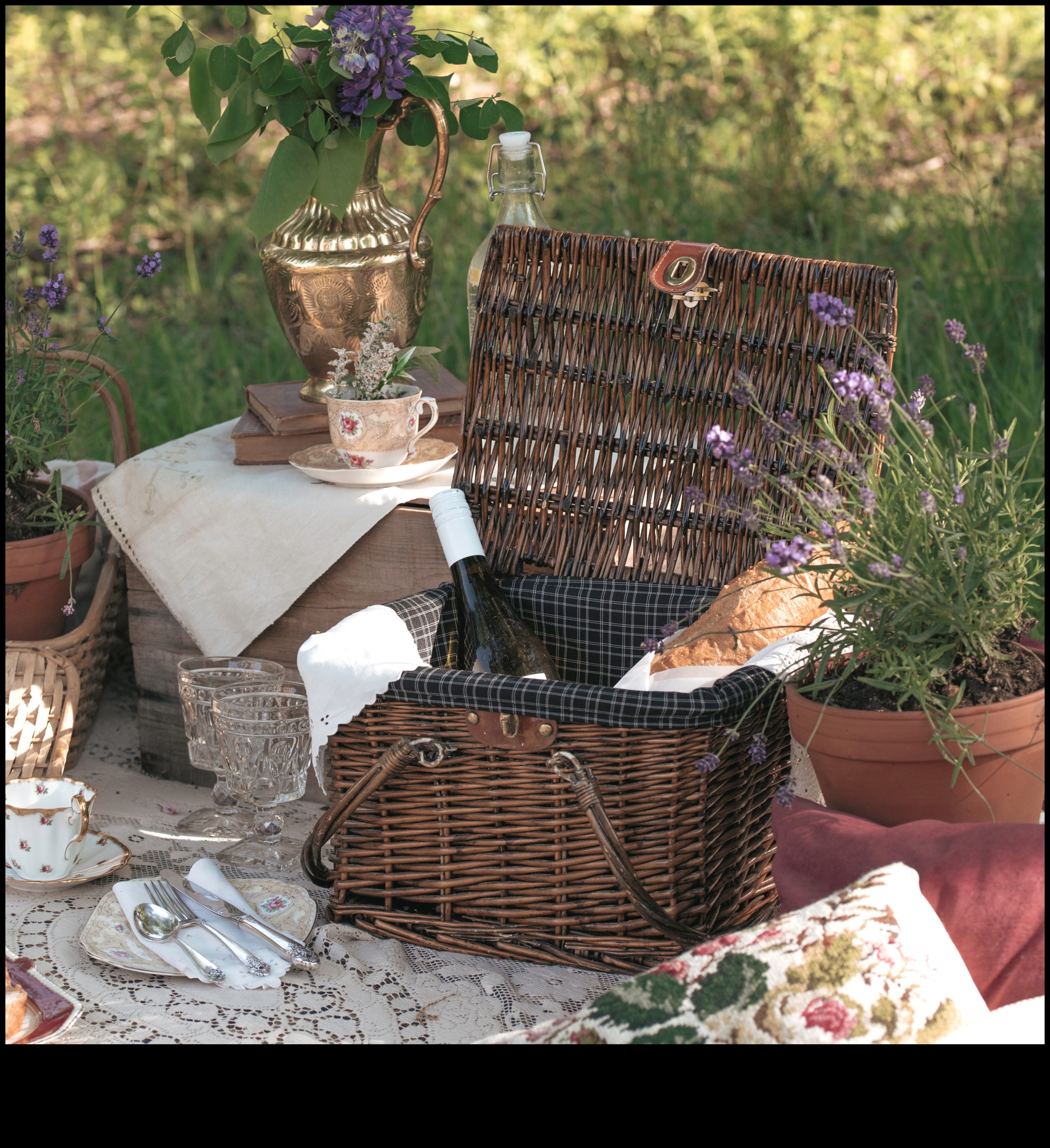 Vai varat ieteikt padomus, kā izrotāt āra piknika zonu ar senlaicīgiem pieskārieniem?