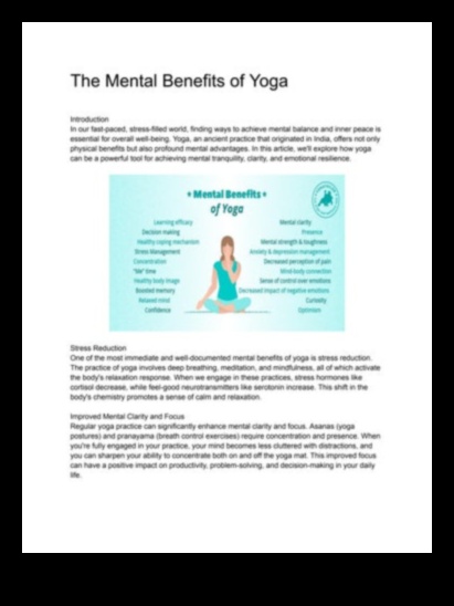 Jogas miers: jogas nomierinošā ietekme uz garīgo labsajūtu