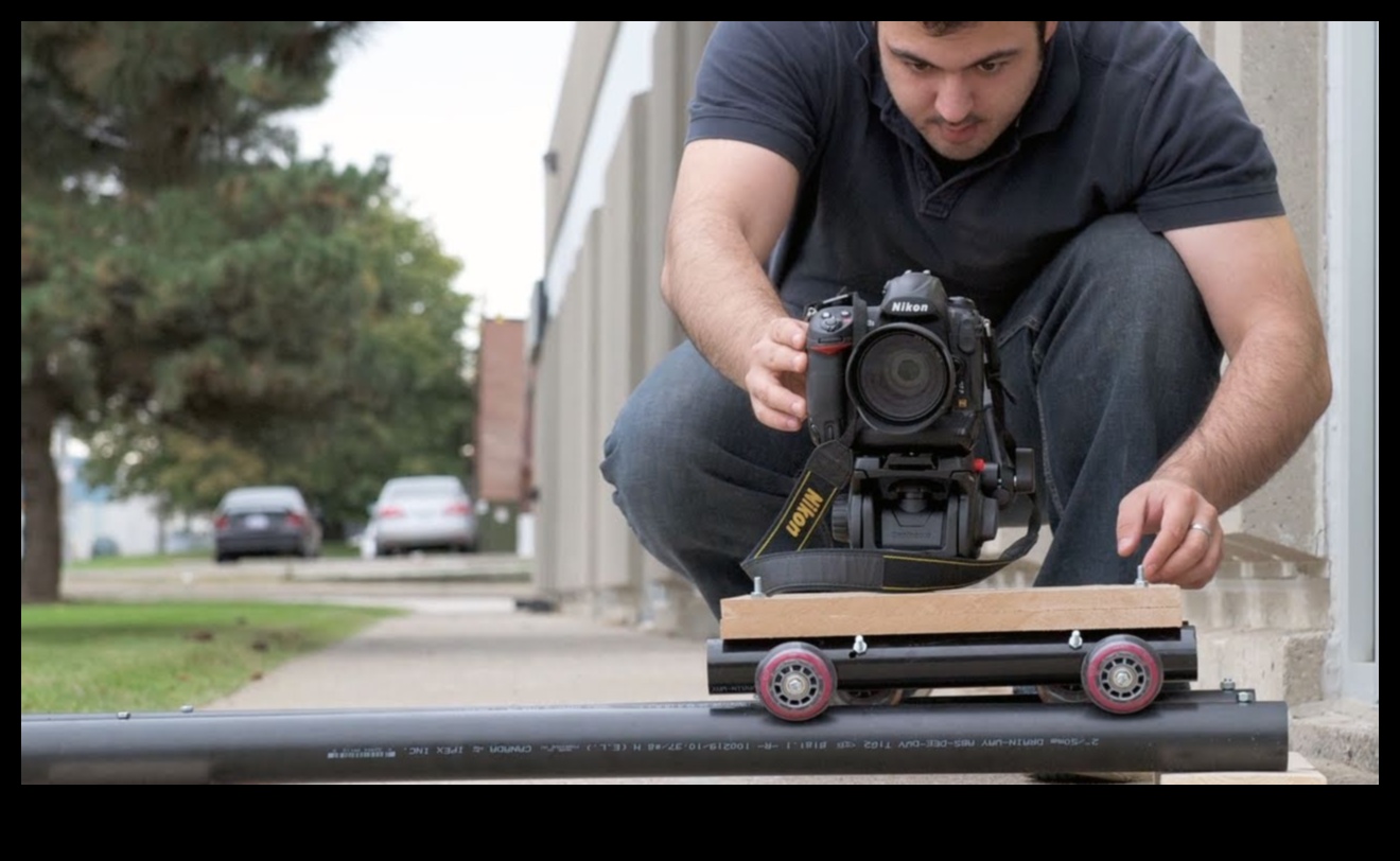DIY videogrāfiju Dolly Shots: panākt vienmērīgas kameras kustības