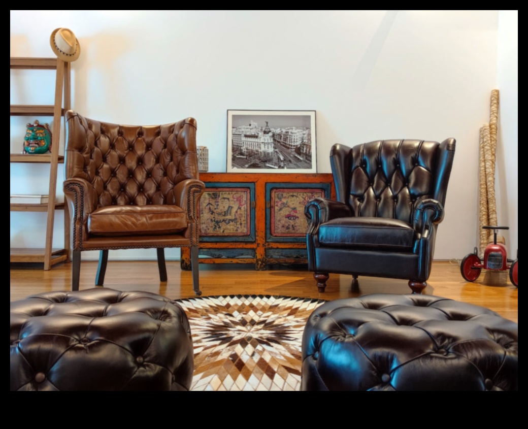 Kādi ir stilīgi veidi, kā izmantot ādu mūsdienu dekorā?