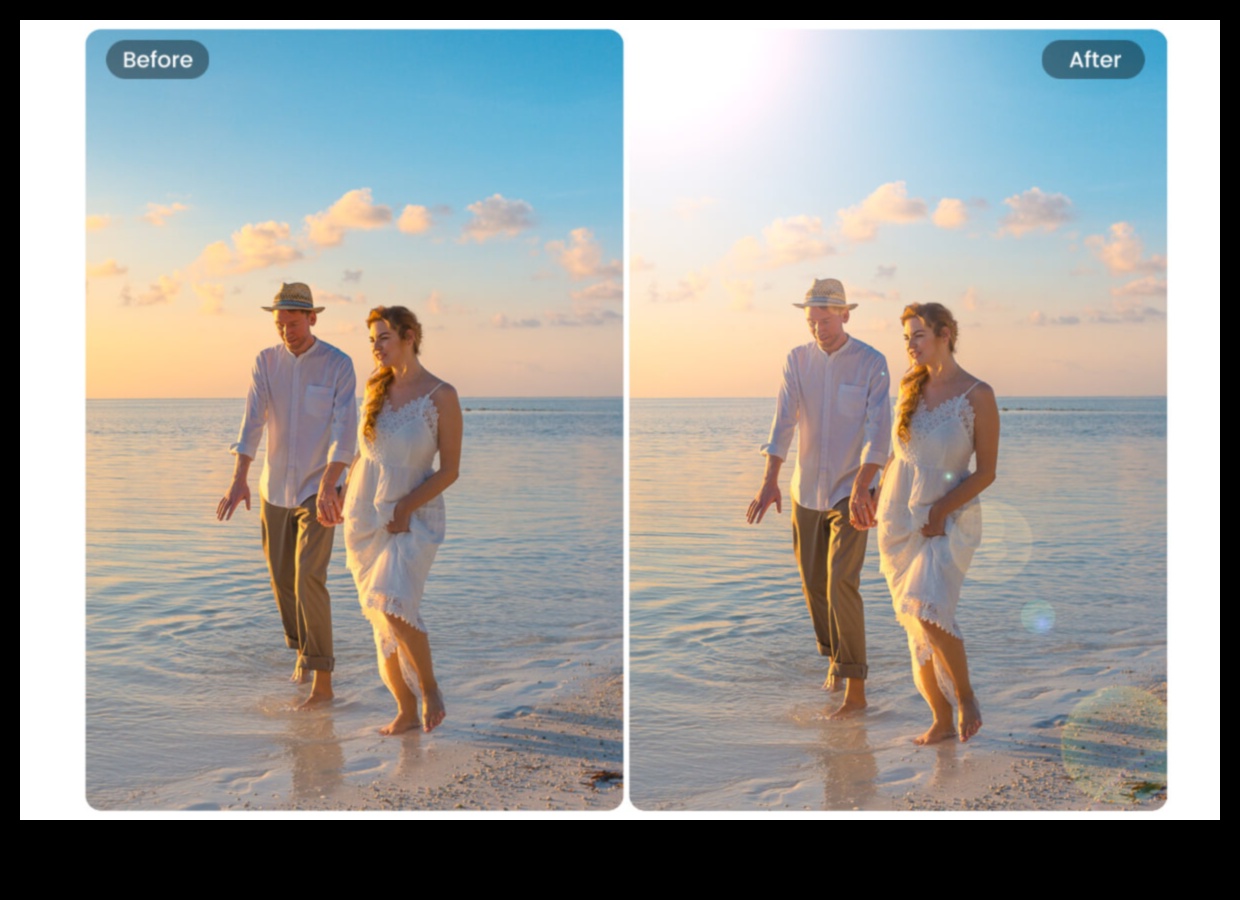 Radošais sastāvs: kameras ar kamerā iebūvētiem filtriem un efektiem