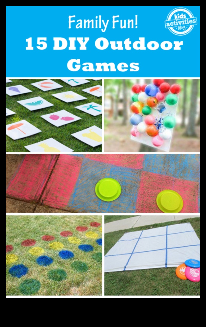 DIY koka āra spēles: izklaide piemājas izklaidei