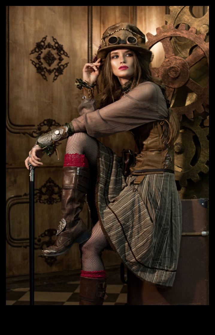 DIY apģērbi un aksesuāri, iedvesmojoties no steampunk stila