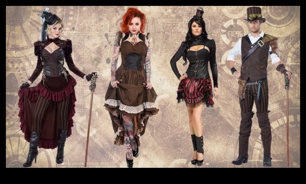 DIY apģērbi un aksesuāri, iedvesmojoties no steampunk stila