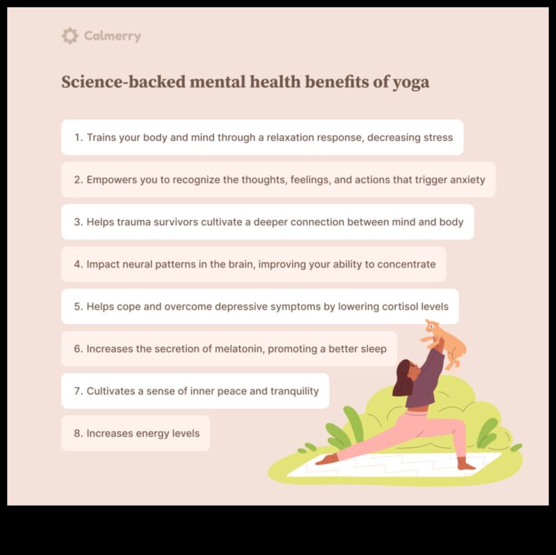 Jogas miers: jogas nomierinošā ietekme uz garīgo labsajūtu