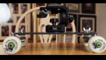DIY videogrāfiju Dolly Shots: panākt vienmērīgas kameras kustības