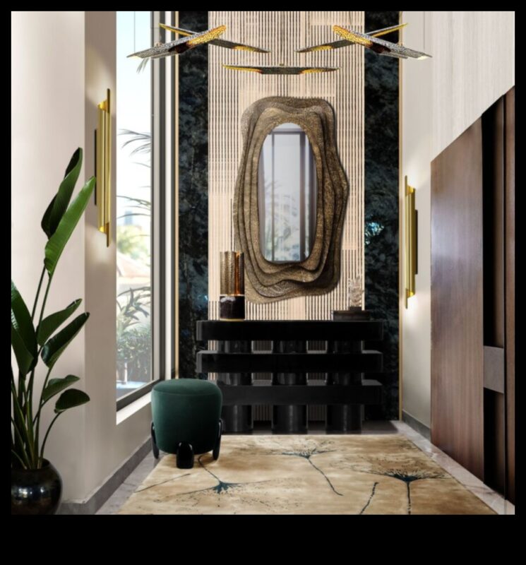 Mūsdienīgs ieejas dekors viesmīlības sajūtai