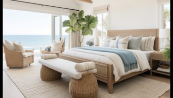 Kā izveidot piekrastes iedvesmotu guļamistabu