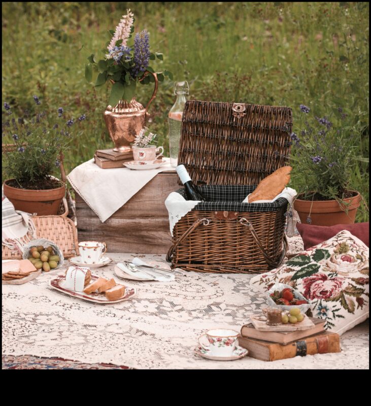 Vai varat ieteikt padomus, kā izrotāt āra piknika zonu ar senlaicīgiem pieskārieniem?