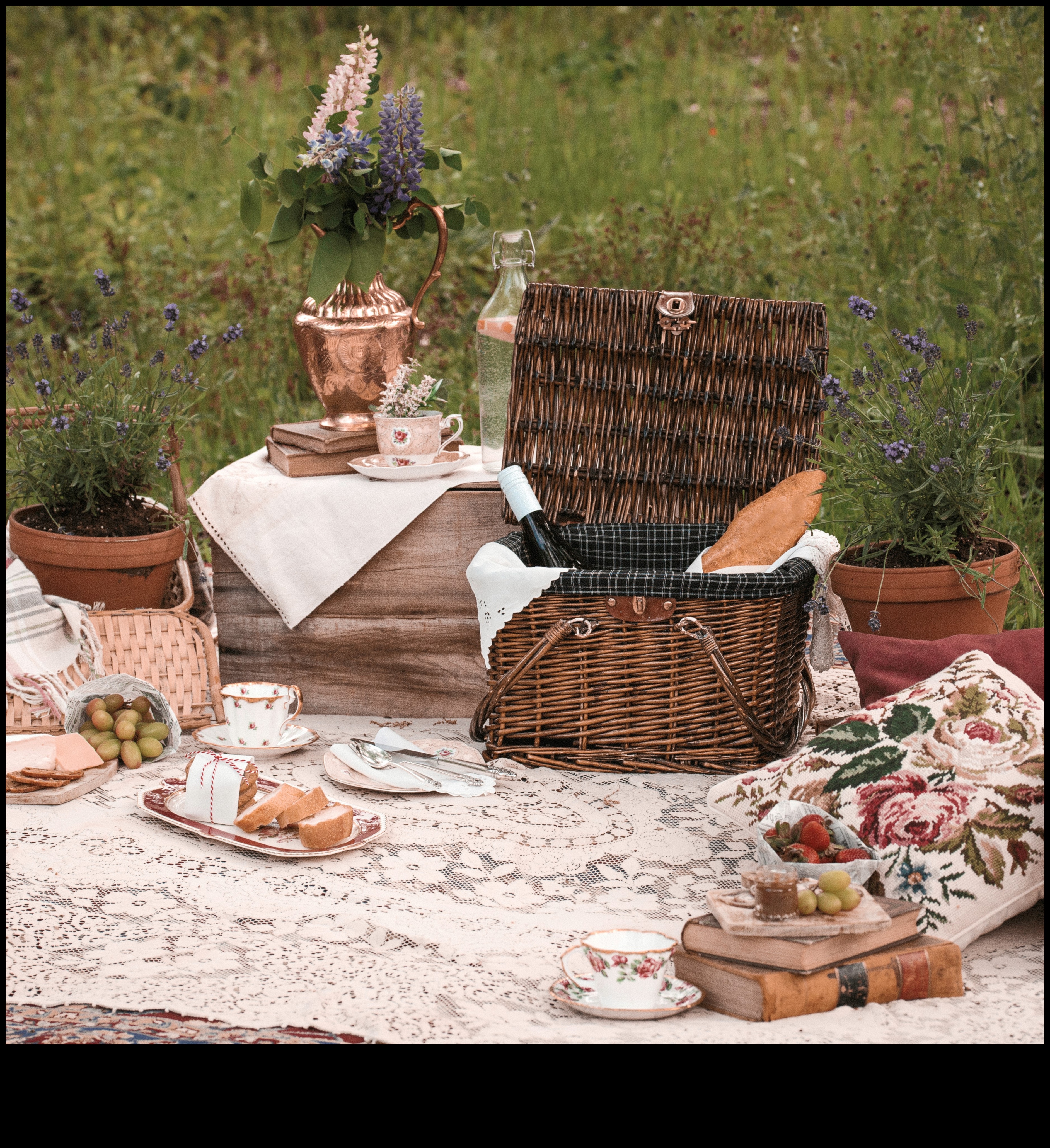 Vai varat ieteikt padomus, kā izrotāt āra piknika zonu ar senlaicīgiem pieskārieniem?